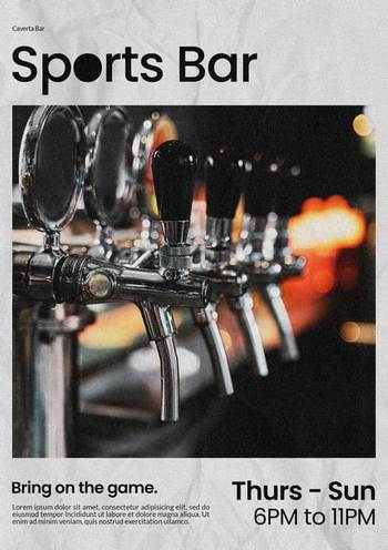 Caverta bar poster